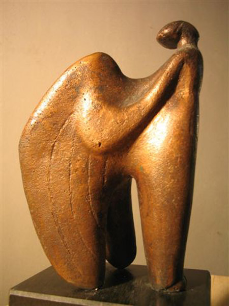 Bronzen beelden - Zwaarmoedige engel