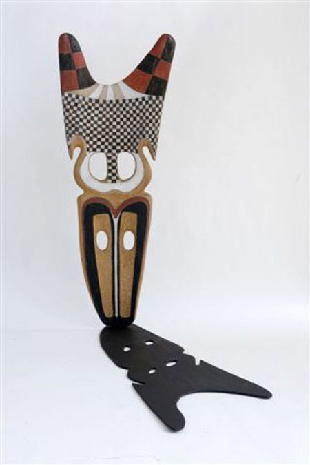 Gepolychromeerde houten beelden - Ode aan Afrika - achterzijde